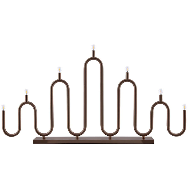 Noel 7 Candle Holder, Bronze