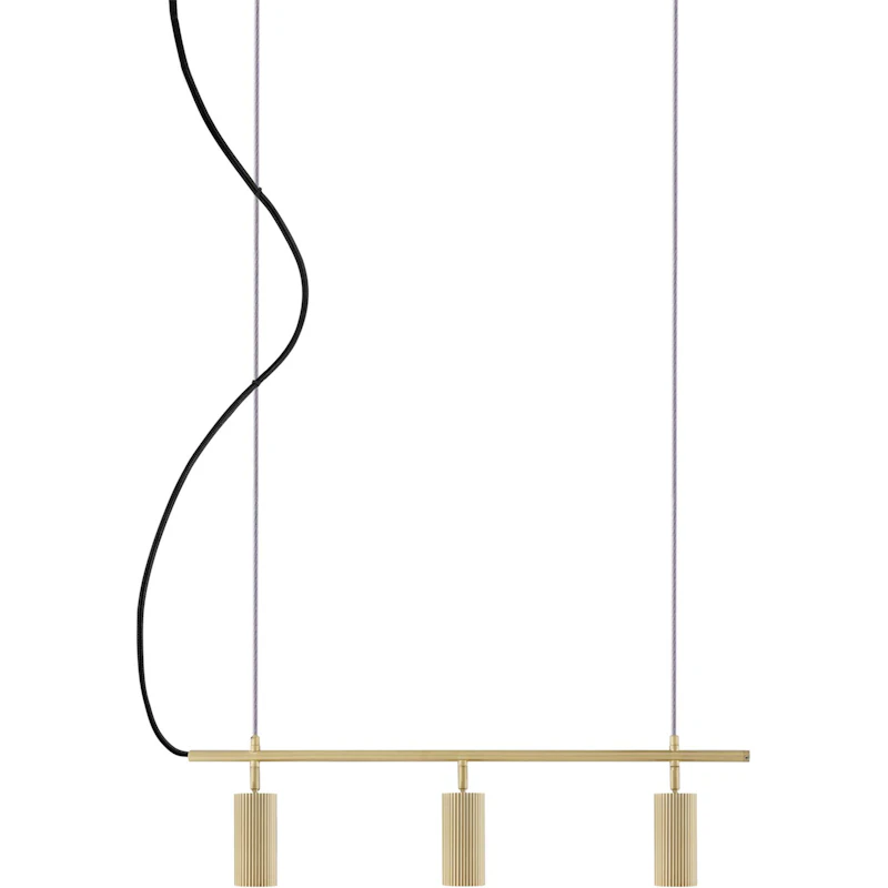Hubble 3 Pendant, Brushed Brass