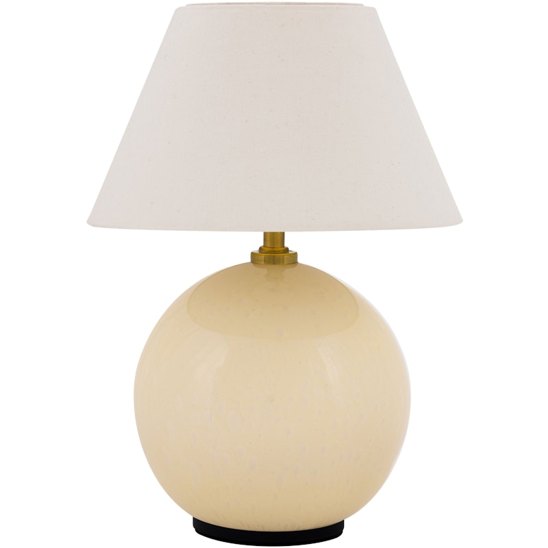 Iris 16 Table Lamp Portable, Creme