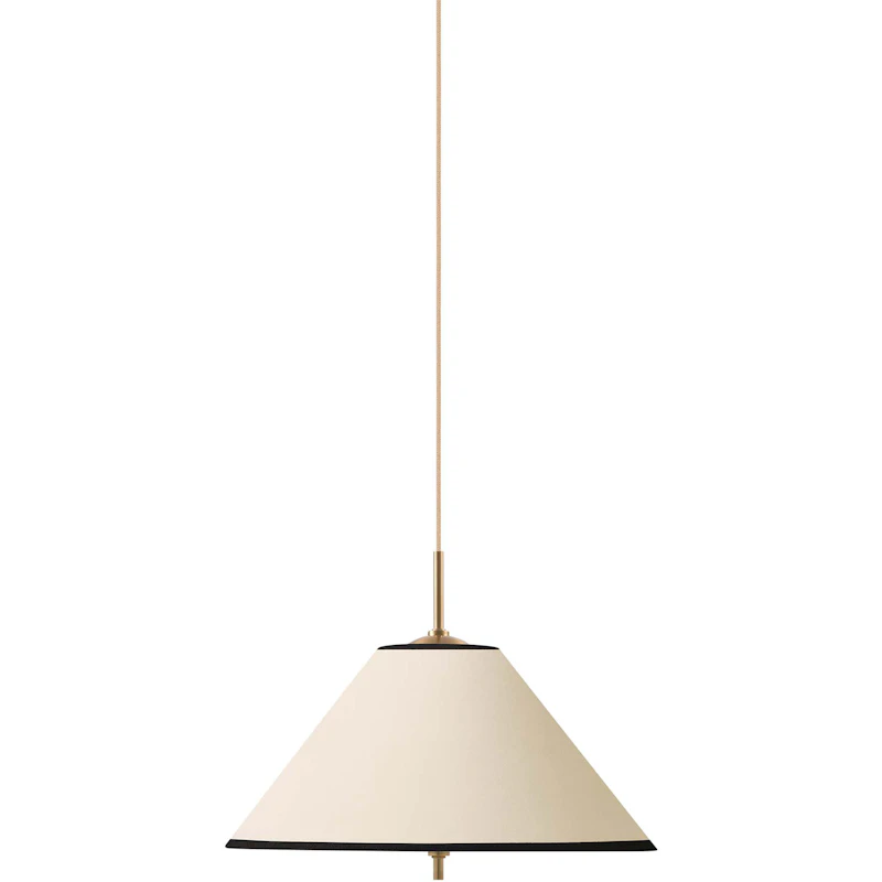 Iris 25 Pendant, Creme / Black