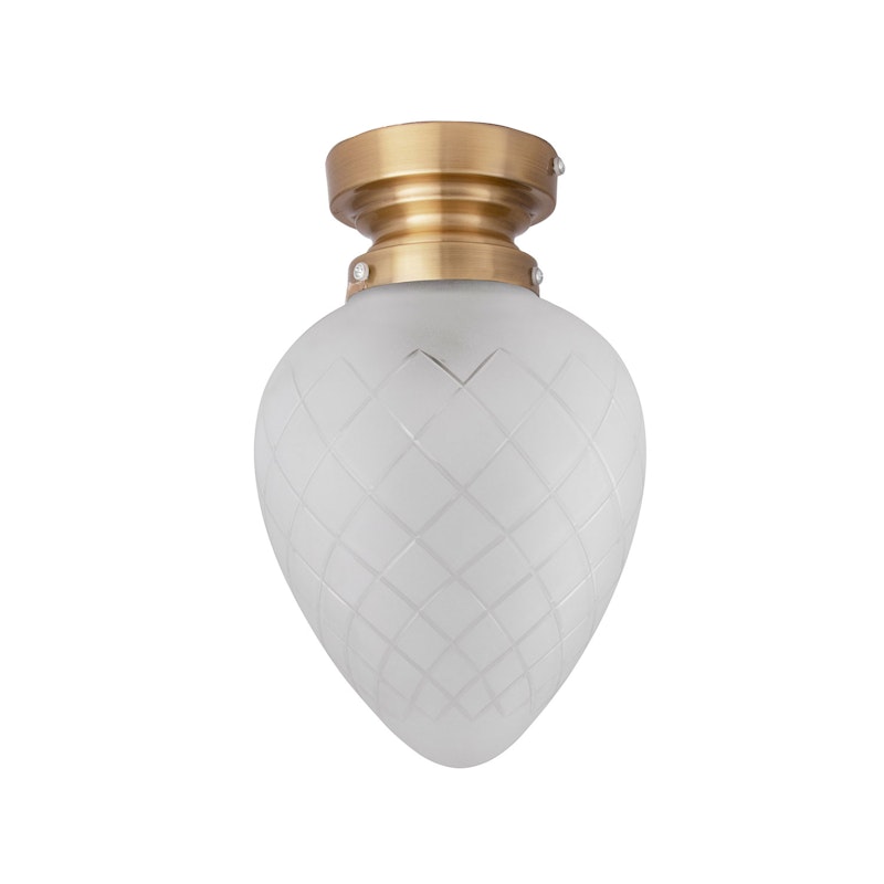 Juni Wall/Ceiling Lamp, Brass / White