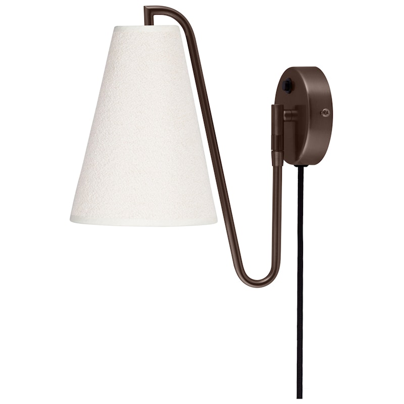 Lou Wall Lamp, White / Bronze