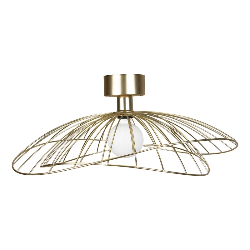 Ray Wall/Ceiling Lamp, Brushed Brass