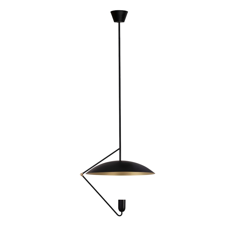 Undercover 50 Pendant, Black/Brushed Brass