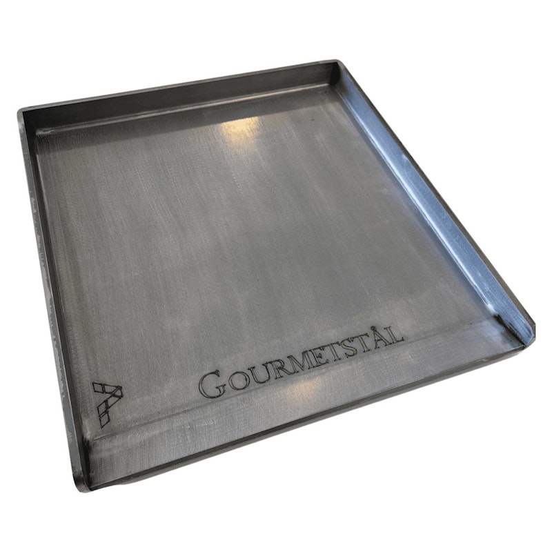 Steel Griddle With Edge, 34x39 cm