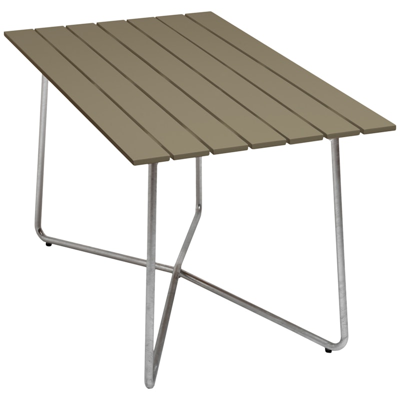 B25A Table, Light Green / Hot Galvanized Steel