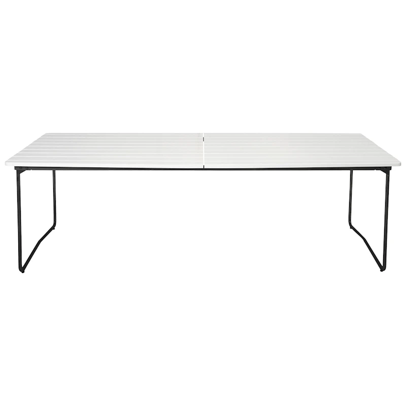 B31 Table 92x230 Cm, White lacquered Oak / Black