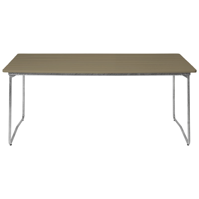 B31 Table 92x170 cm, Light Green / Hot Galvanized Steel