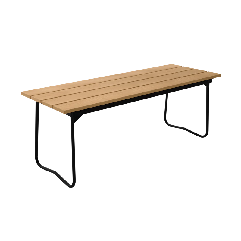 Bench 8 110 cm, Oiled Oak / Black Steel