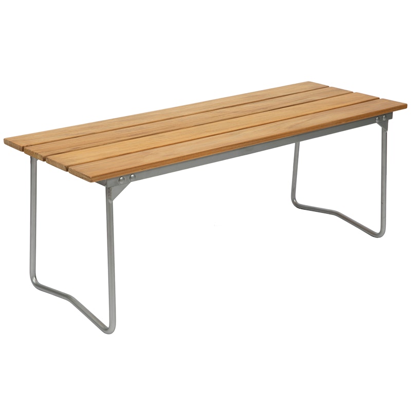 Bench 8 110 cm, Oiled Oak / Hot Galvanized Steel