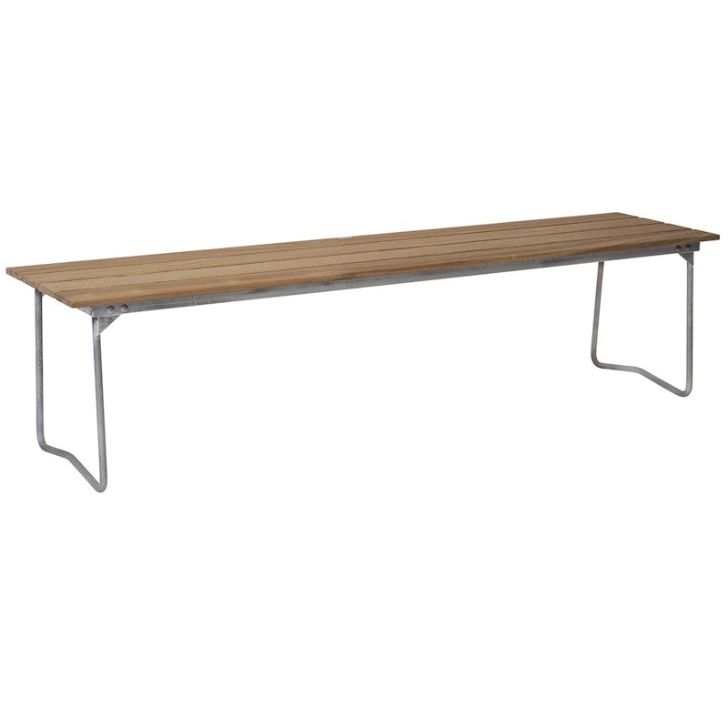 Bench 9 170 cm, Oiled Oak / Hot Galvanized Steel