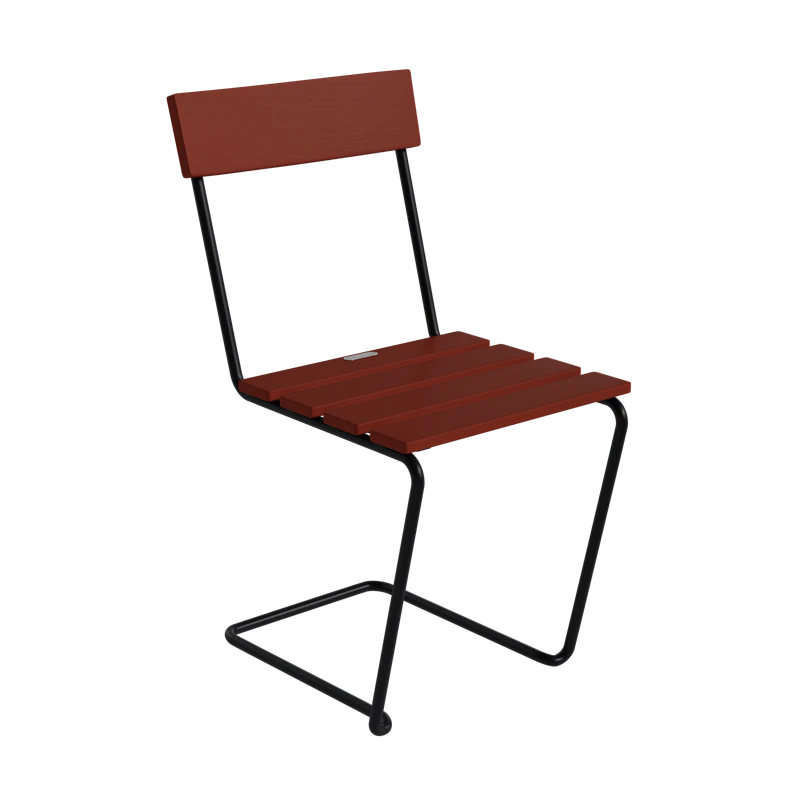 Chair 1, Dark Red / Black