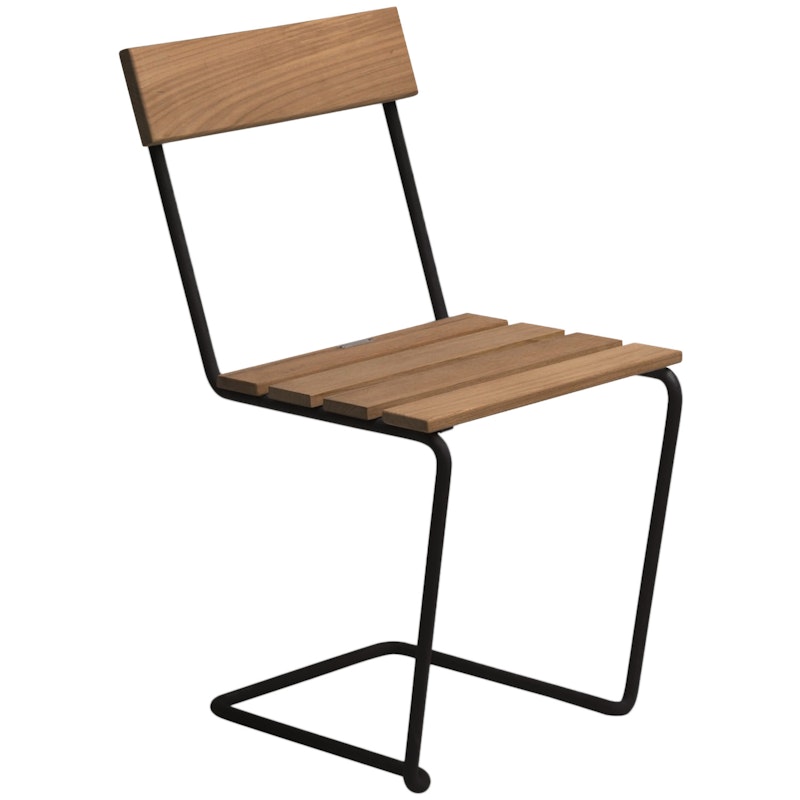 Chair 1, Untreated Teak / Black