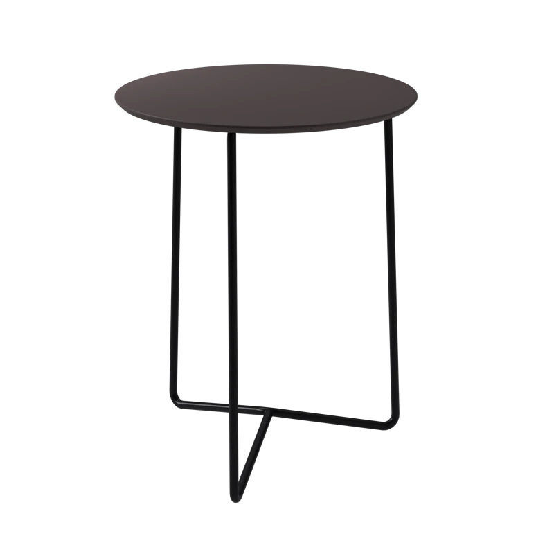 High Tech Table Ø60 cm, Charcoal / Black