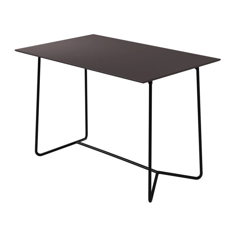 High Tech Table 70x110 cm, Charcoal / Black