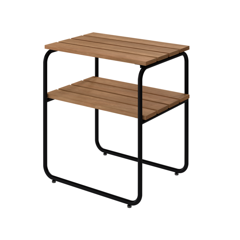 L45 Side Table, Teak / Black