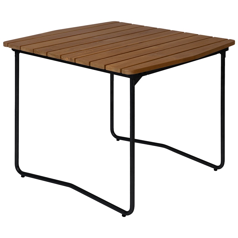 B31 Table 84x92 cm, Untreated Teak / Black