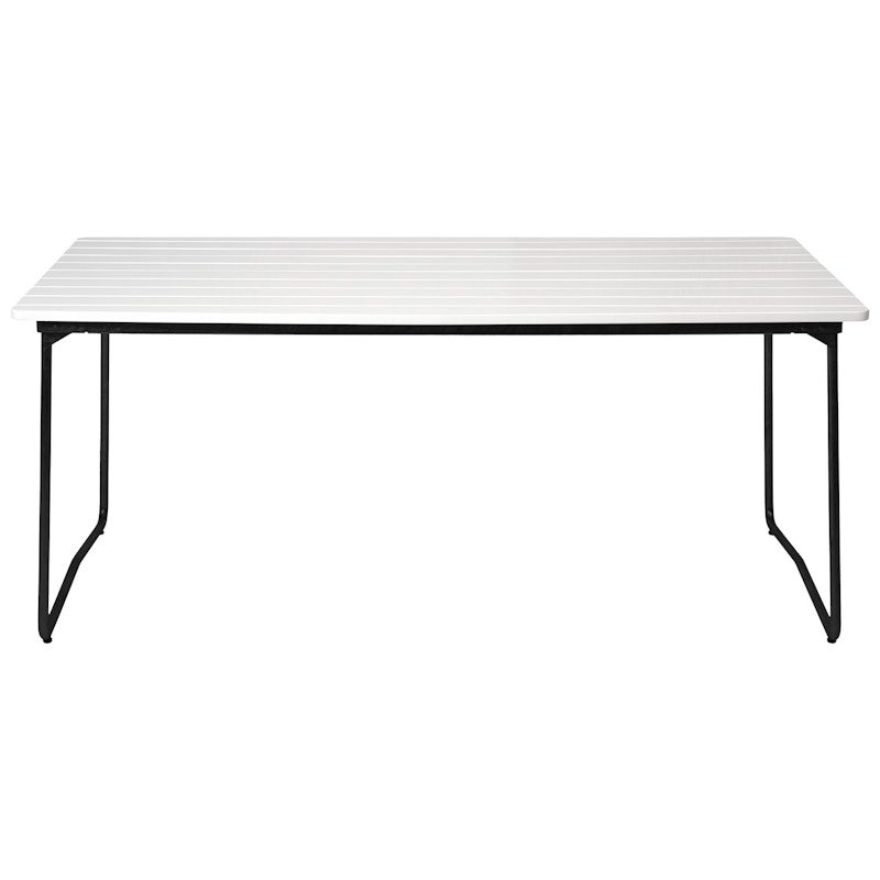 B31 Table 92x170 cm, White lacquered Oak / Black