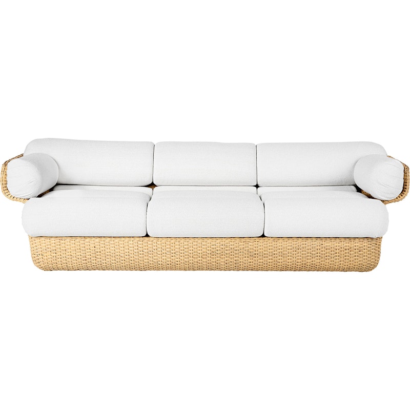 Basket 3 Seater Sofa, Rattan / Lorkey 40