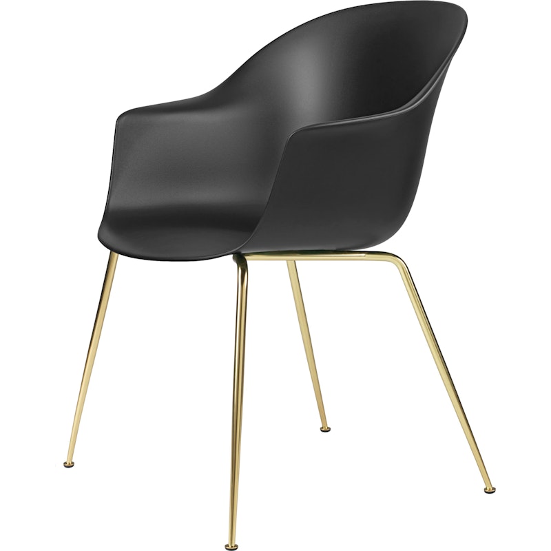 Bat Chair Conic, Brass Semi Matt/ Black