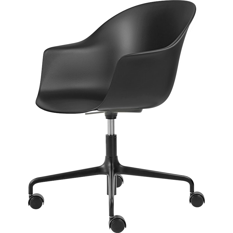 Bat Swivel Chair Polypropylene, Black