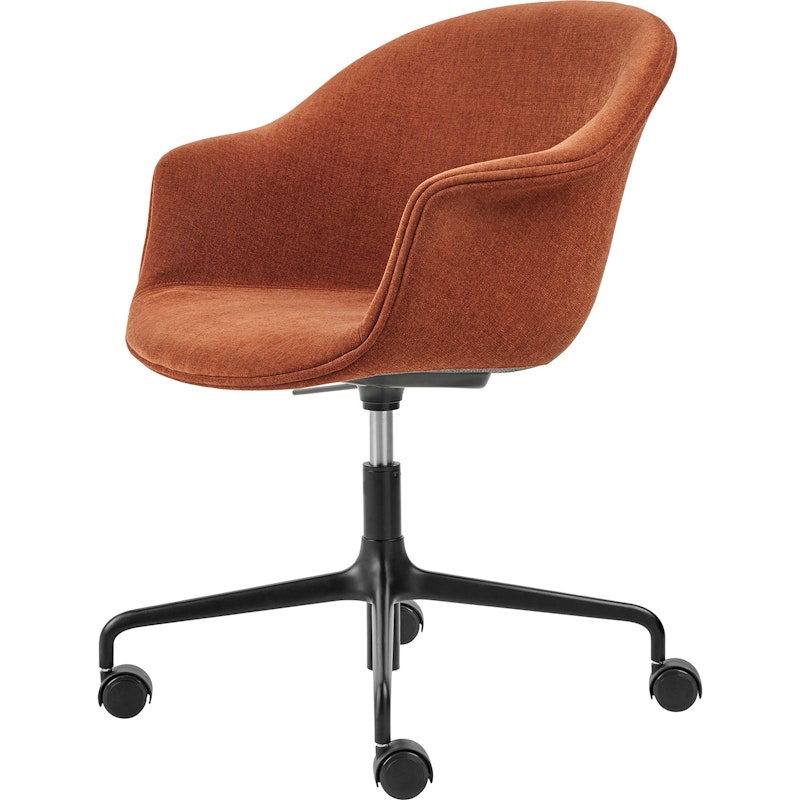 Bat Swivel Chair Fully Upholstered, Belsuede 133