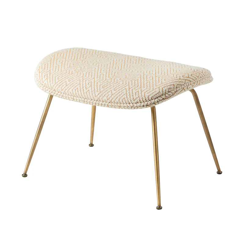 Beetle Footstool, White