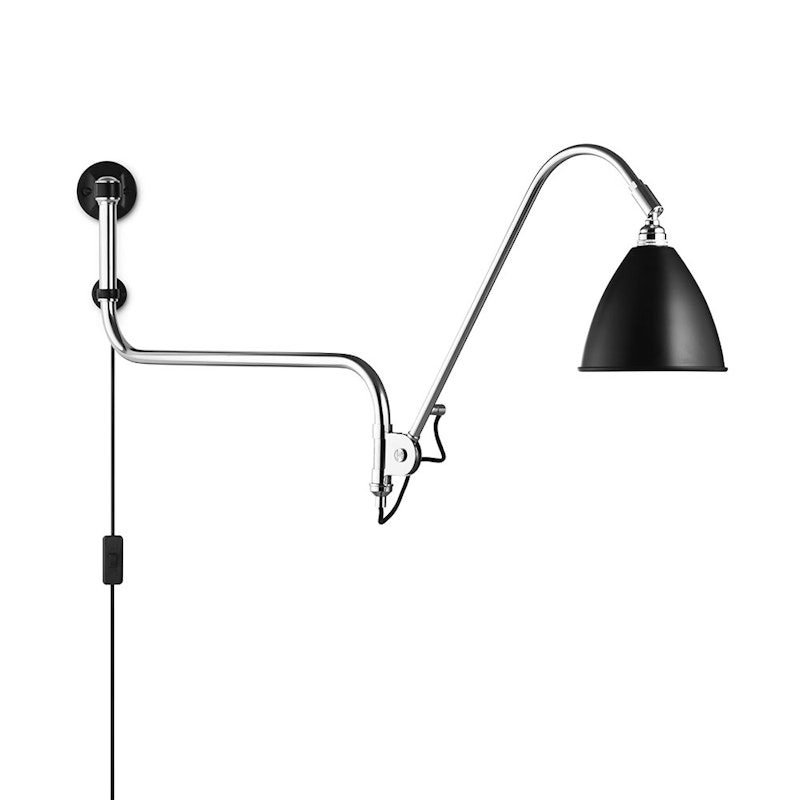 Bestlite BL10 Wall Lamp, Chrome/Black