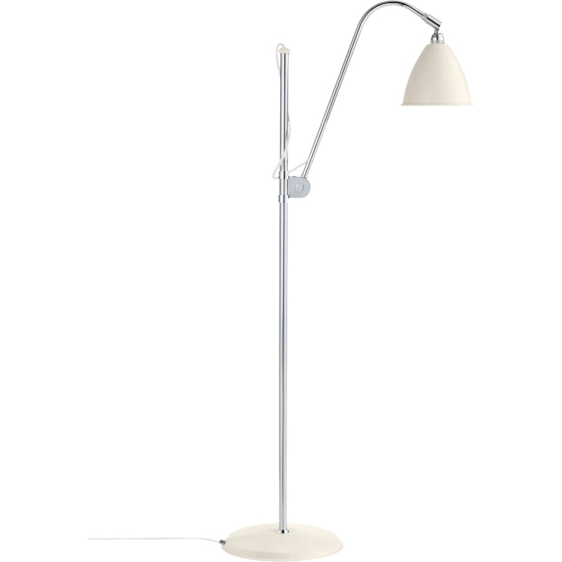 Bestlite BL3S Floor Lamp, Chrome / White Semi Matt