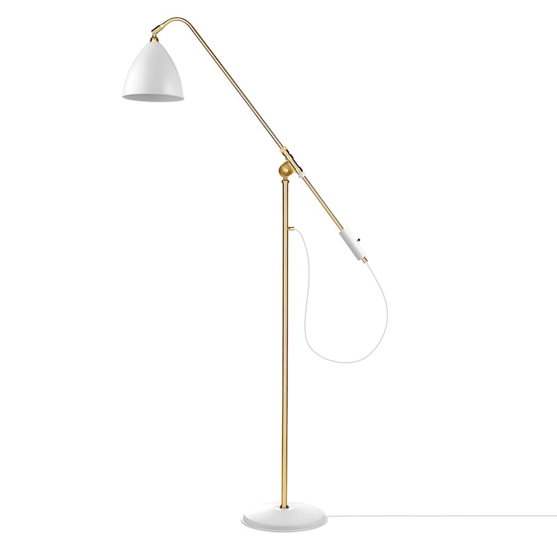 Bestlite BL4 M Floor Lamp, Brass/White