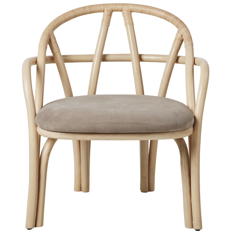 Bistra Lounge Chair, Natural / Fustagno 002