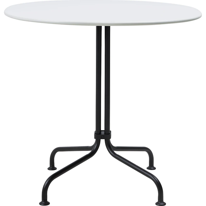 Carmel Bistro Dining Table 75 cm, Clam White