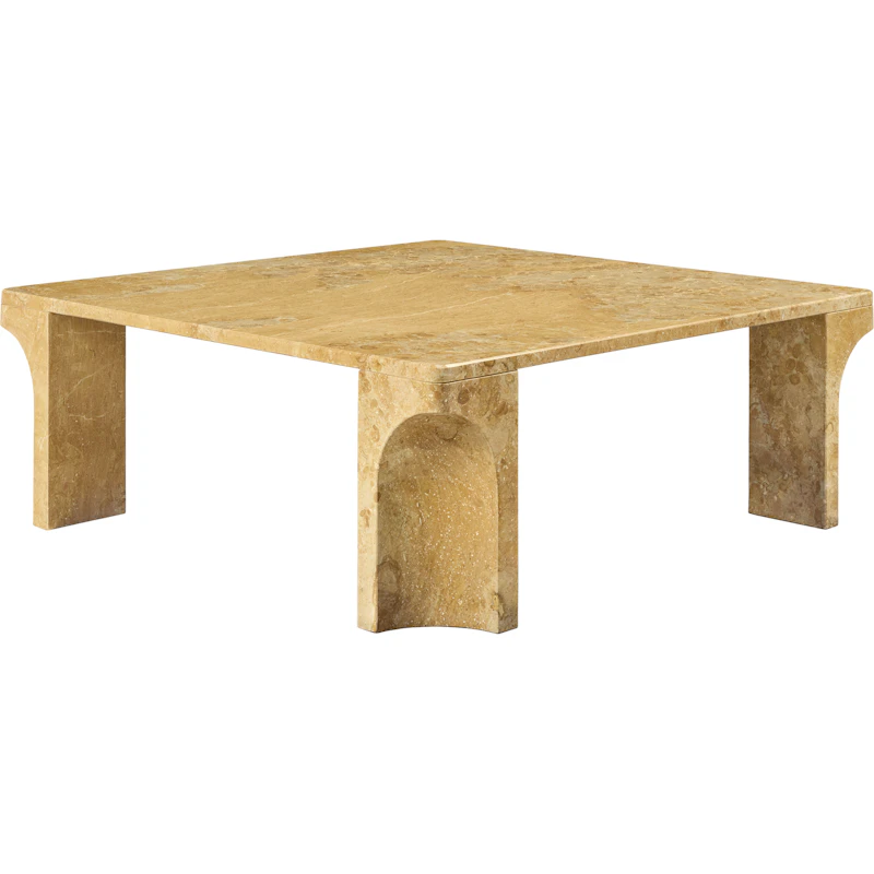 Doric Coffee Table 80x80 cm, Honey Amber
