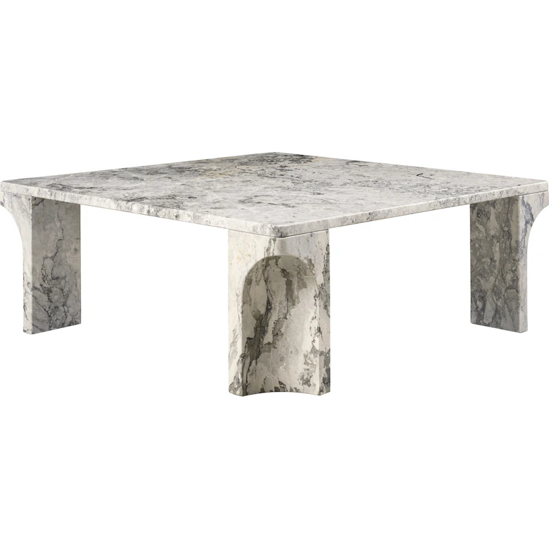 Doric Coffee Table 80x80 cm, Stormy Gray