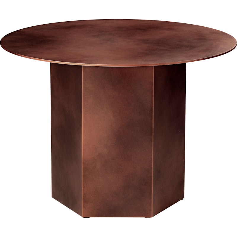 Epic Coffee Table Ø60 Steel, Earthy Red