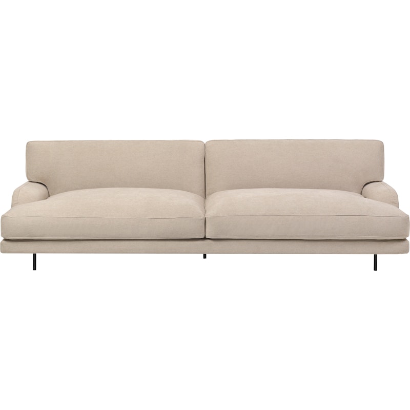 Flaneur Sofa FC 2,5-Seater, Legs Black / Hot Madison 073 Beige