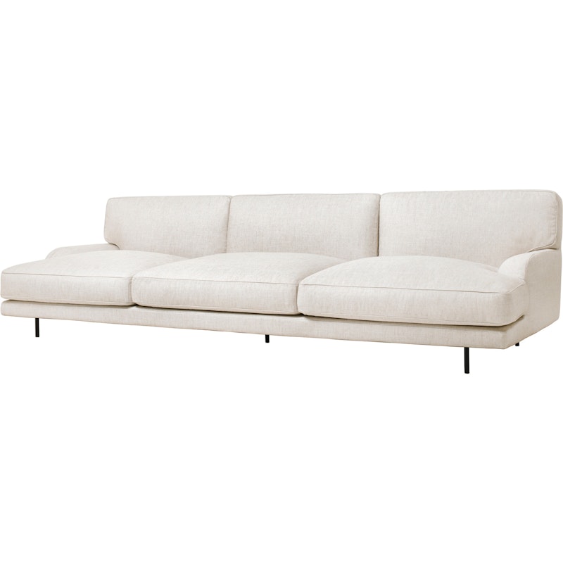 Flaneur Sofa FC 3-Seater, Legs Black / Hot Madison 419 Off White