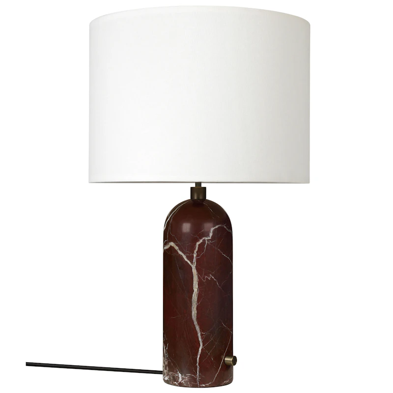 Gravity Table Lamp Big, Maroon / White