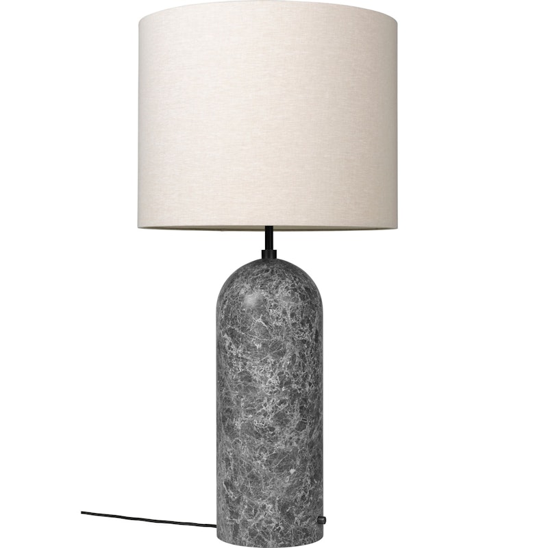 Gravity XL Floor Lamp Low, Grey Marble / Canvas