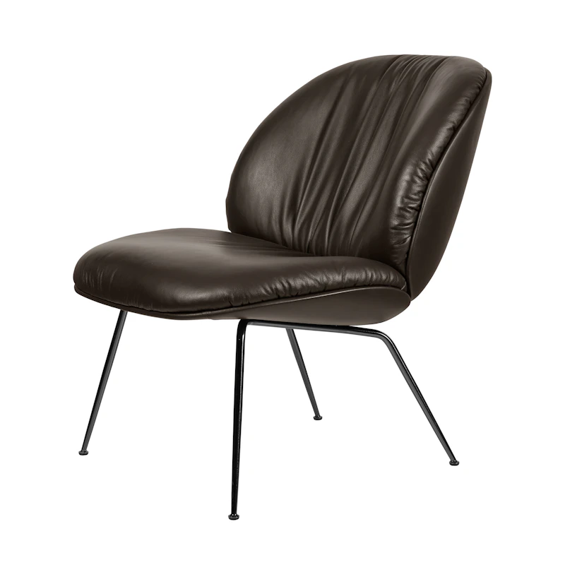 Beetle Soft Lounge Chair, Smooth Leather