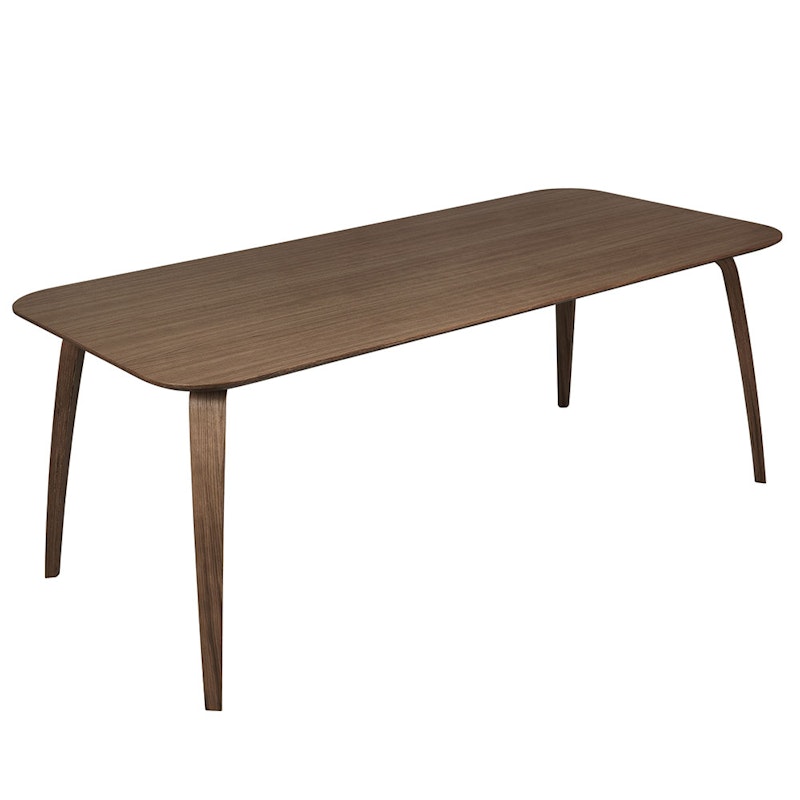 GUBI Dining Table 100x200cm, Walnut