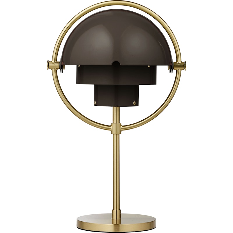 Multi-Lite Table Lamp Portable, Brass / Mocha Brown