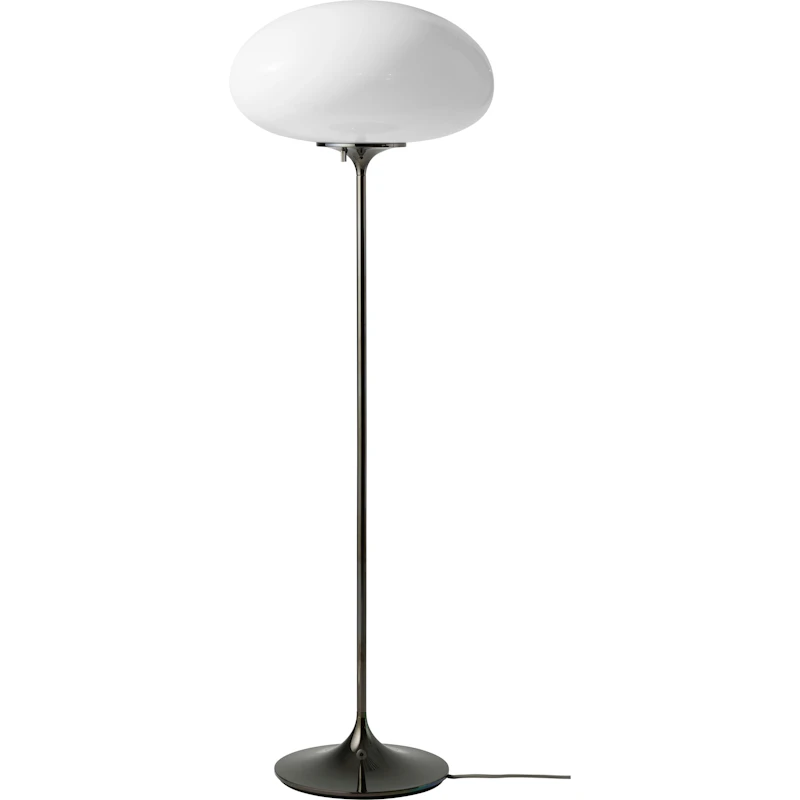 Stemlite Floor Lamp 110 cm, Black Chrome / Opal