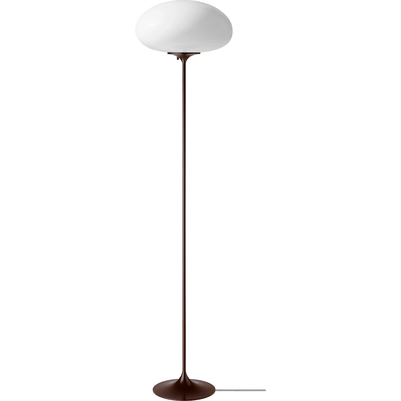 Stemlite Floor Lamp 150 cm, Dark Red / Opal