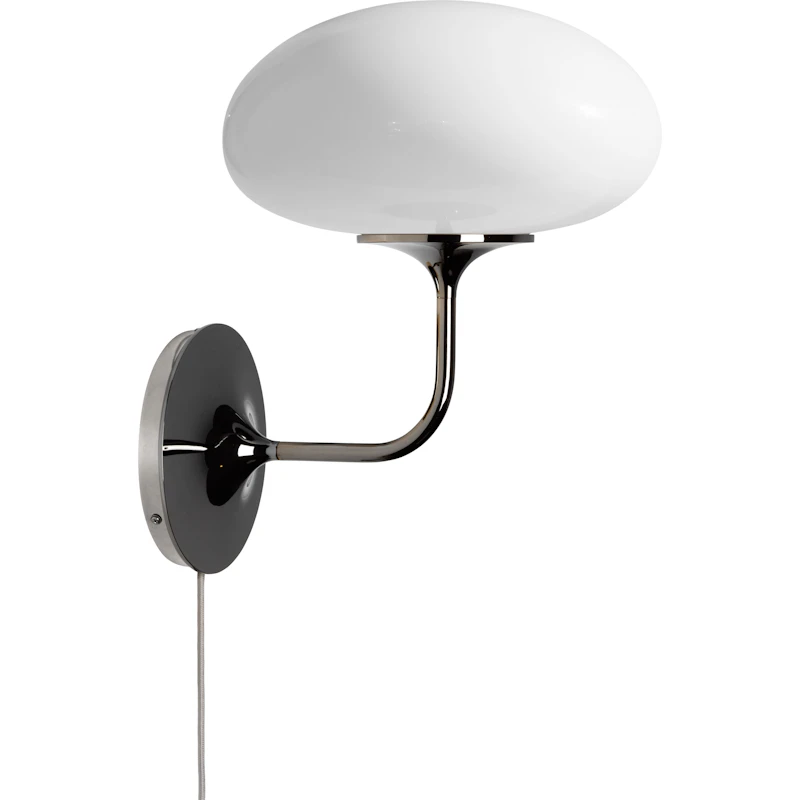 Stemlite Wall Lamp, Black Chrome / Opal