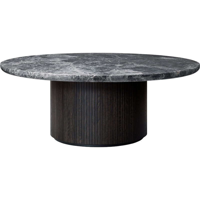 Moon Coffee Table Round Ø120 H45, Brown Black / Grey Marble