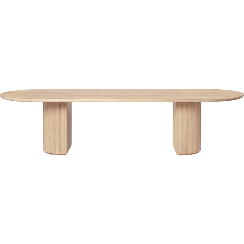 Moon Dining Table Elliptical 290x105 cm, Solid Soaped Oak