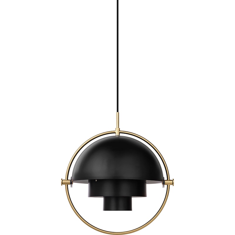 Multi-Lite Pendant 36 cm, Brass / Soft Black Semi-matte