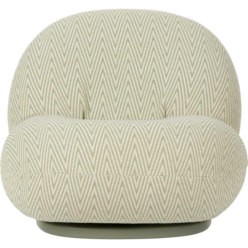 Pacha Outdoor Lounge Chair, Dedar Chevron Outdoor Fr 008, Moss Green Base