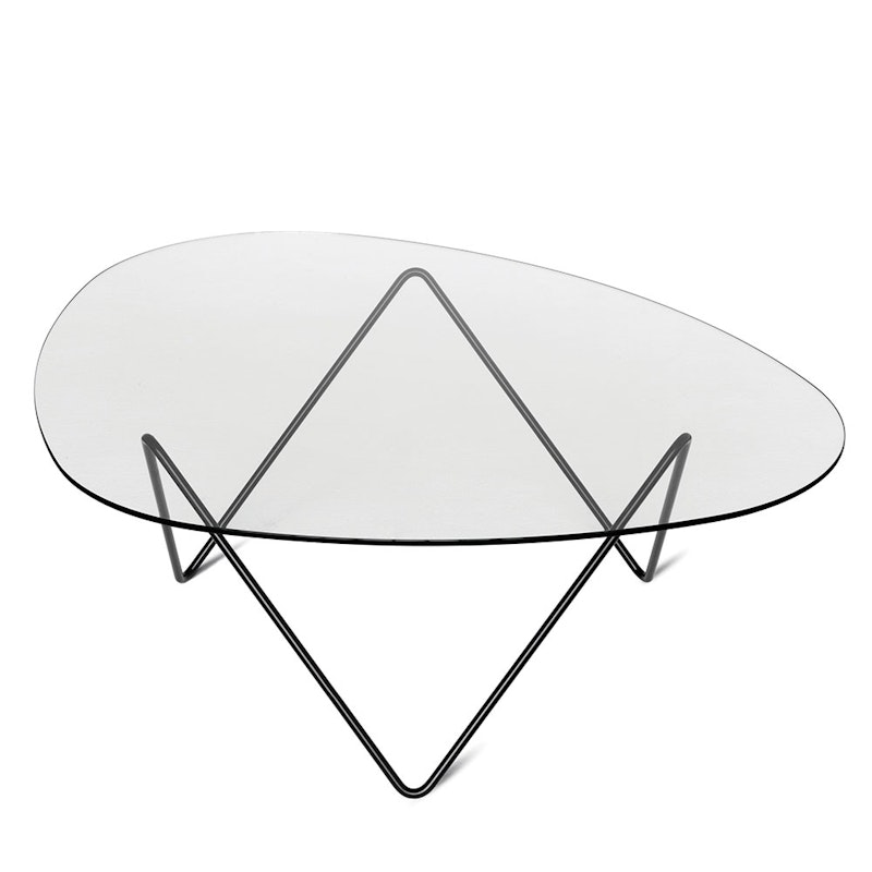 Pedrera Coffee Table, Black Semi Matte